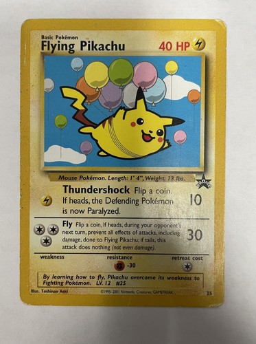 Flying pikachu wotc black - pikachu, #25
