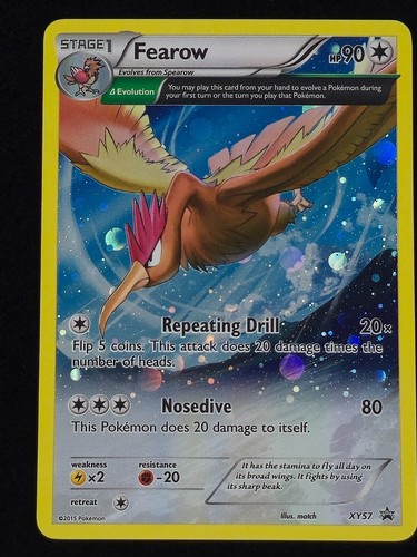 Carta holo pokemon tcg - pokemon, fearow