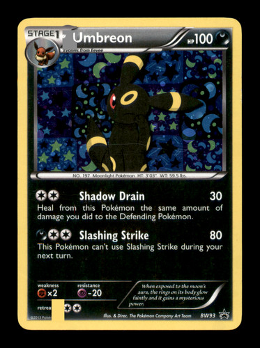 Umbreon bw93 holo - holo, black