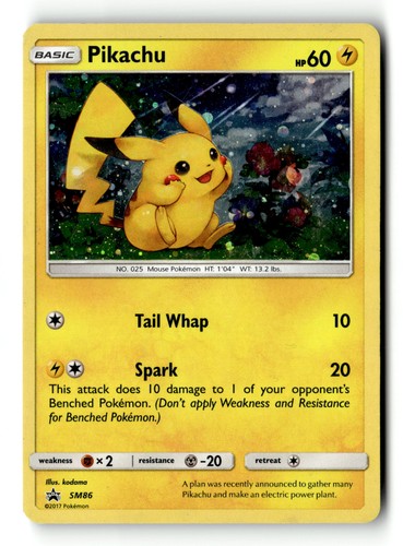 Pokemon card pikachu sm - card, lp