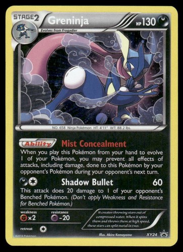 Greninja xy24 black star promo - black,