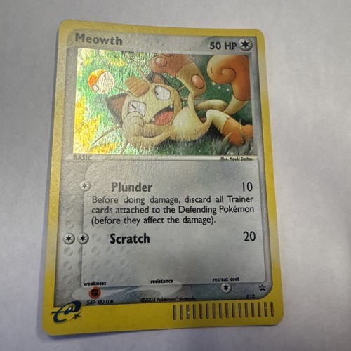 Meowth 013 nintendo black - meowth,