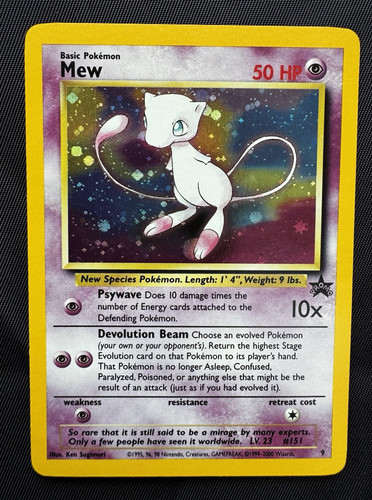 Mew black star promo holo - #9,