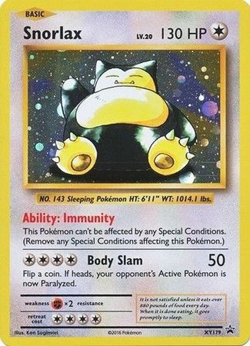Snorlax xy179 lp black - snorlax,