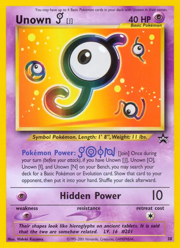 Unown 38 pokemon - 38,