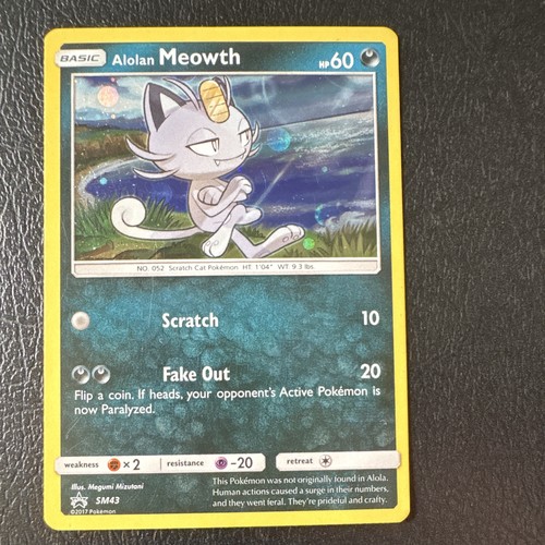Pokémon alolan meowth - alolan, sm43