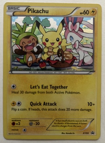 Pikachu xy95 black star - pikachu, promo
